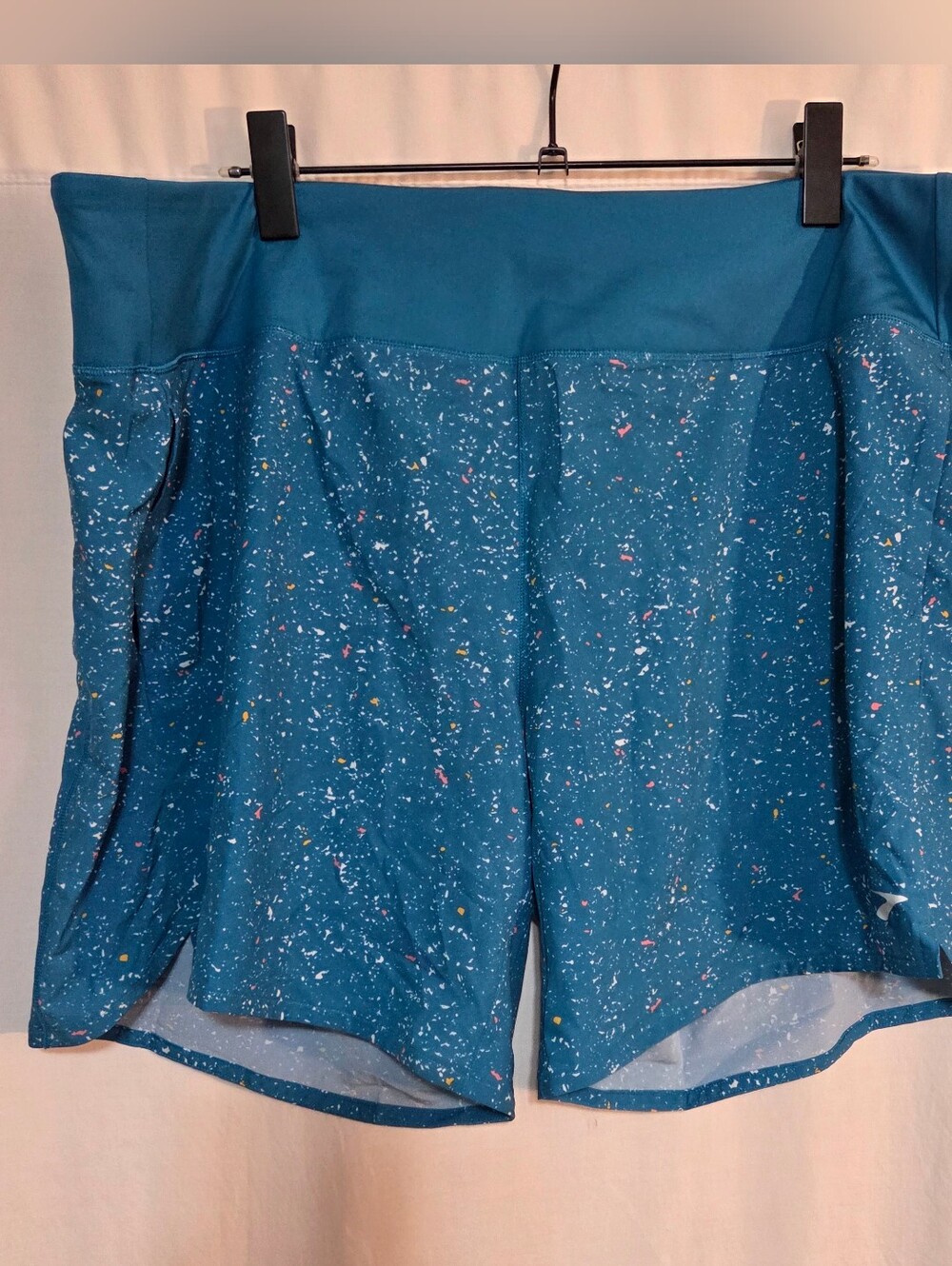 Brooks XXL NWT Teal Speckled Performance Women's Lightweight Running Shorts
